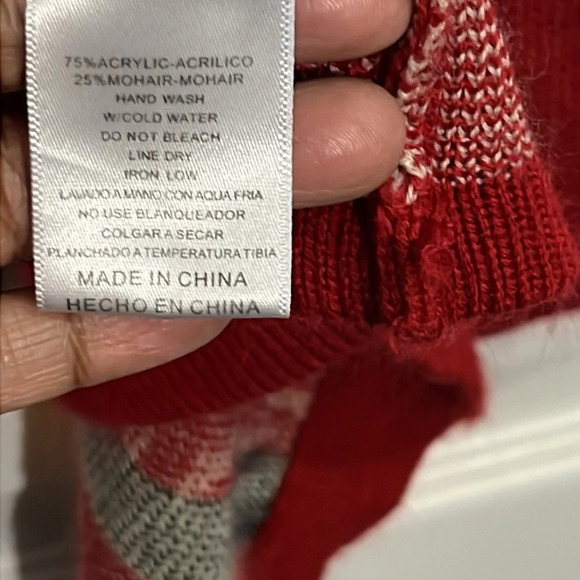 B SHARP Women’s Cardigan Sweater Size Large Medium - Aztec Design - Picture 5 of 6